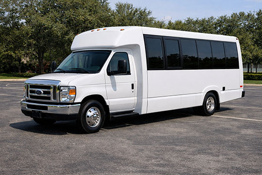 18-passenger minibus available for charter in Lewisville, TX